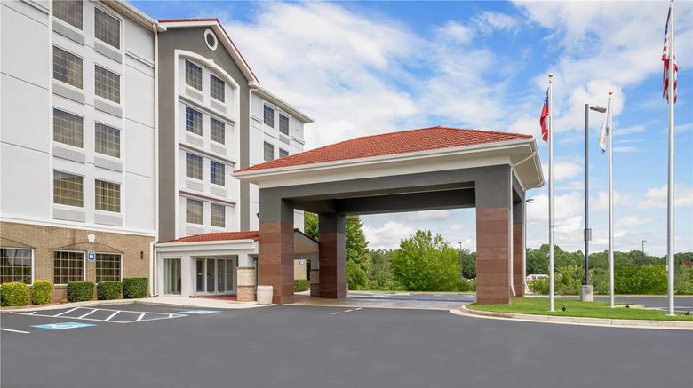 <b>La Quinta Inn Douglasville Exterior</b>. Images powered by <a href="https://iceportal.shijigroup.com/" title="IcePortal" target="_blank">IcePortal</a>.