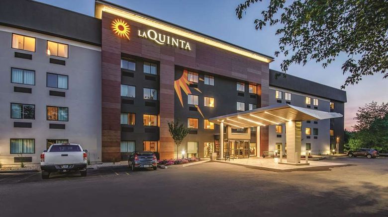 La Quinta Inn Hartford Bradley Airport Exterior. Images powered by <a href="https://iceportal.shijigroup.com" target="_blank" rel="noopener">Ice Portal</a>.