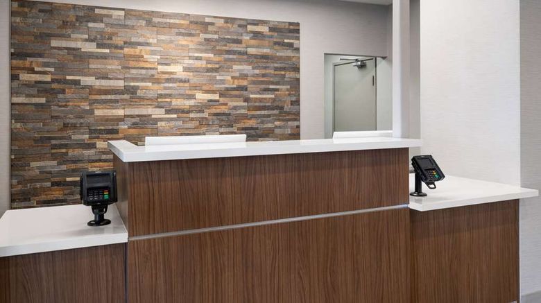 <b>AmericInn Casper Event Center Area Lobby</b>. Images powered by <a href="https://iceportal.shijigroup.com/" title="IcePortal" target="_blank">IcePortal</a>.
