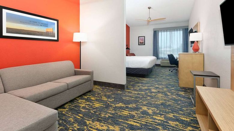 <b>La Quinta Inn & Suites Las Colinas Room</b>. Images powered by <a href="https://iceportal.shijigroup.com/" title="IcePortal" target="_blank">IcePortal</a>.