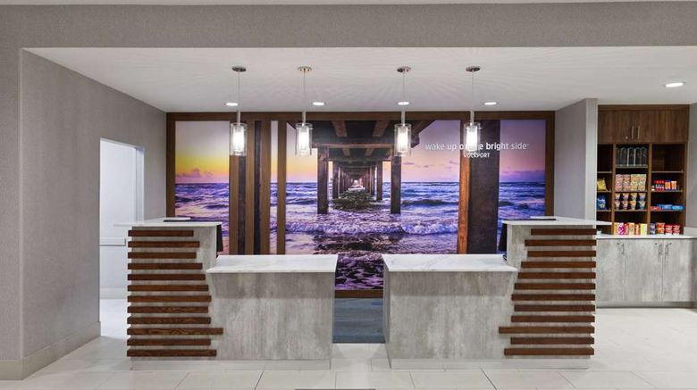 <b>La Quinta Inn & Stes Rockport - Fulton Lobby</b>. Images powered by <a href="https://iceportal.shijigroup.com/" title="IcePortal" target="_blank">IcePortal</a>.