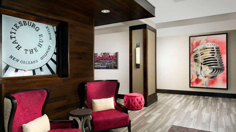 <b>Hampton Inn by Hilton Hattiesburg Lobby</b>. Images powered by <a href="https://iceportal.shijigroup.com/" title="IcePortal" target="_blank">IcePortal</a>.