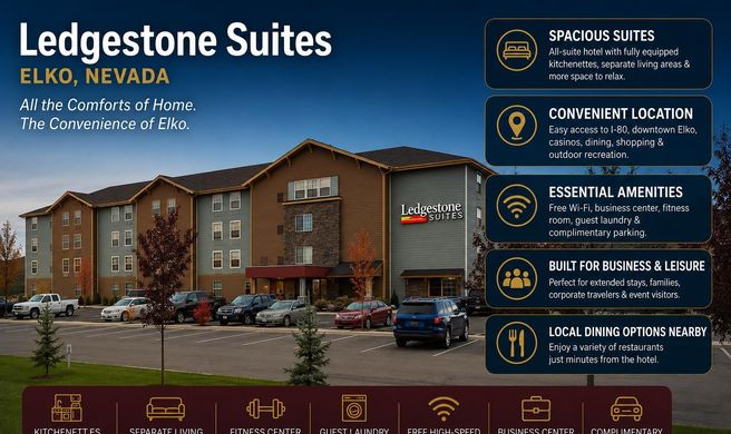Ledgestone Hotel Elko Exterior