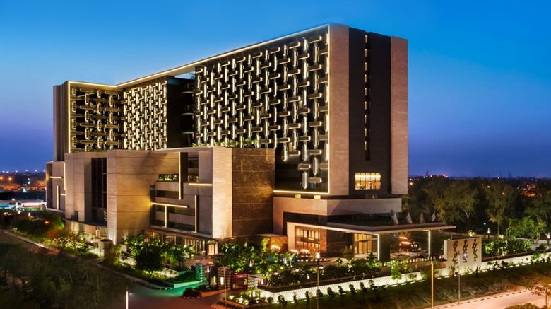 The Leela Ambience Convention Hotel Exterior. Images powered by <a href=https://www.travelweekly-asia.com/Hotels/Delhi/
