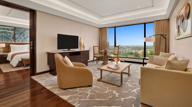 <b>The Leela Ambience Convention Hotel Suite</b>. Images powered by <a href="https://iceportal.shijigroup.com/" title="IcePortal" target="_blank">IcePortal</a>.