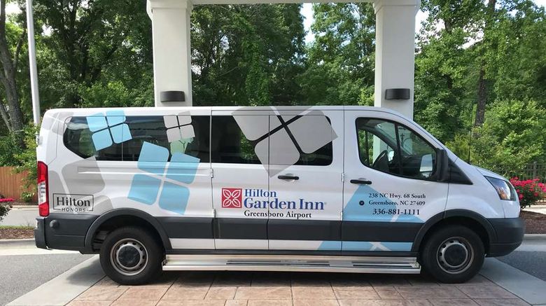 <b>Hilton Garden Inn Greensboro Airport Exterior</b>. Images powered by <a href="https://iceportal.shijigroup.com/" title="IcePortal" target="_blank">IcePortal</a>.