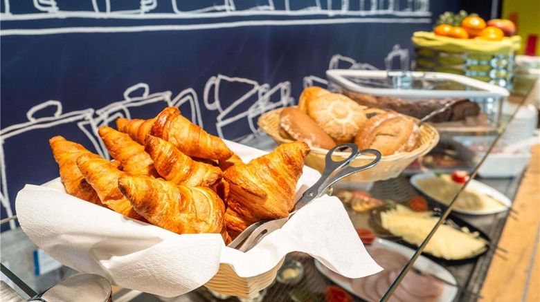 <b>Ibis Budget Frankfurt City Ost Restaurant</b>. Images powered by <a href="https://iceportal.shijigroup.com/" title="IcePortal" target="_blank">IcePortal</a>.