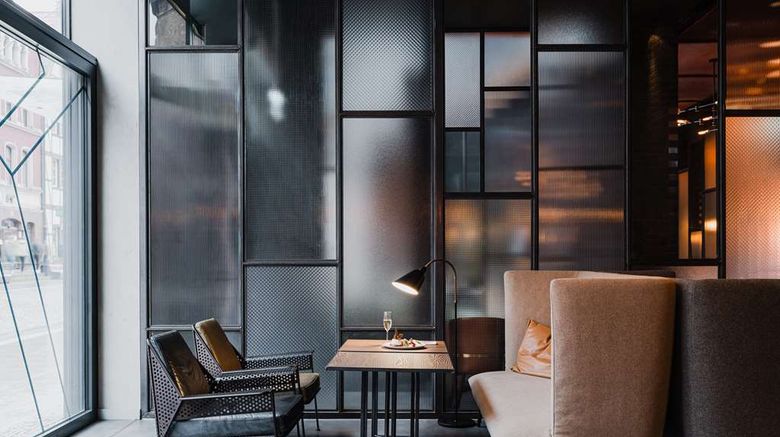 <b>PURO Hotel Gdansk Lobby</b>. Images powered by <a href="https://iceportal.shijigroup.com/" title="IcePortal" target="_blank">IcePortal</a>.