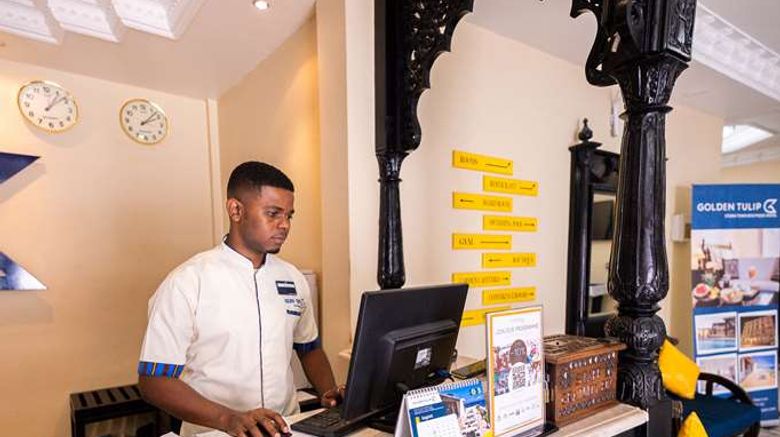 <b>Golden Tulip Stonetown Boutique Hotel Lobby</b>. Images powered by <a href="https://iceportal.shijigroup.com/" title="IcePortal" target="_blank">IcePortal</a>.