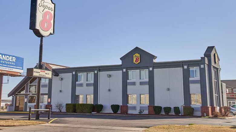 <b>Super 8 Wichita Airport Exterior</b>. Images powered by <a href="https://iceportal.shijigroup.com/" title="IcePortal" target="_blank">IcePortal</a>.