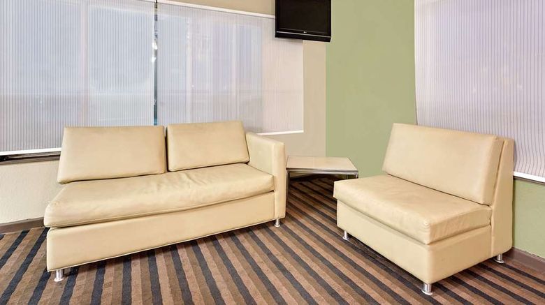 <b>Super 8 Denver Central Lobby</b>. Images powered by <a href="https://iceportal.shijigroup.com/" title="IcePortal" target="_blank">IcePortal</a>.