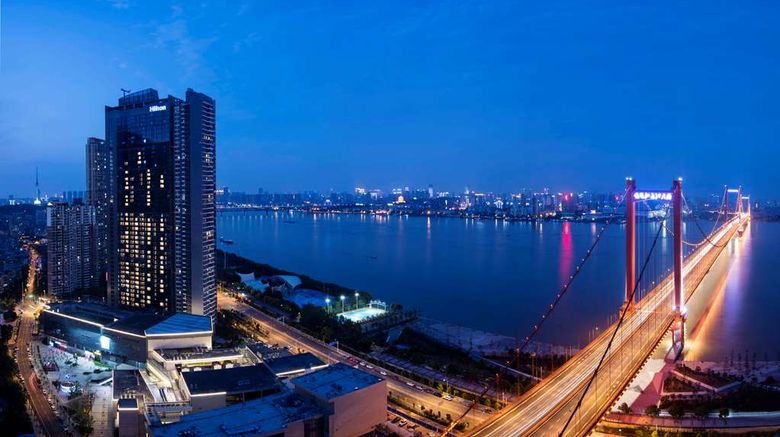 <b>Hilton Wuhan Riverside Exterior</b>. Images powered by <a href="https://iceportal.shijigroup.com/" title="IcePortal" target="_blank">IcePortal</a>.