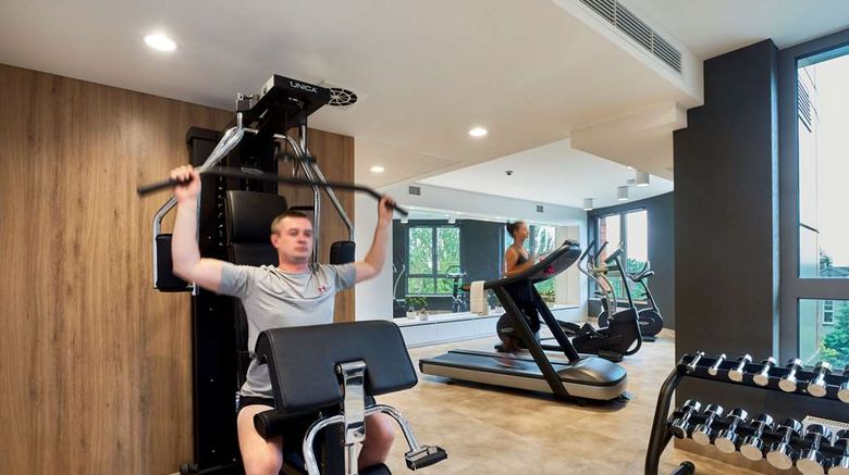 <b>Golden Tulip Warsaw Airport Hotel Recreation</b>. Images powered by <a href="https://iceportal.shijigroup.com/" title="IcePortal" target="_blank">IcePortal</a>.