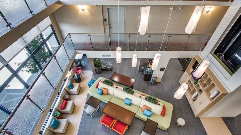 <b>Home2 Suites by Hilton DFW Airport South Lobby</b>. Images powered by <a href="https://iceportal.shijigroup.com/" title="IcePortal" target="_blank">IcePortal</a>.