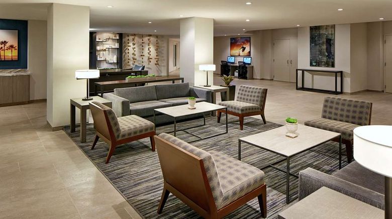 <b>Hilton Garden Inn Mission Valley Stadium Lobby</b>. Images powered by <a href="https://iceportal.shijigroup.com/" title="IcePortal" target="_blank">IcePortal</a>.