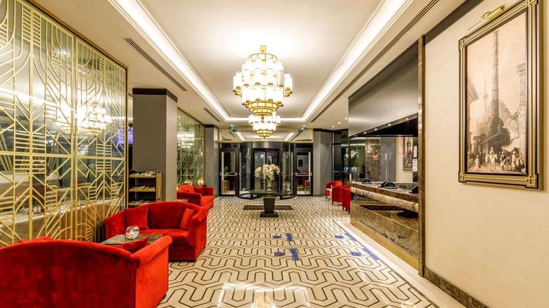 <b>Ramada By Wyndham Istanbul Golden Horn Lobby</b>. Images powered by <a href="https://iceportal.shijigroup.com/" title="IcePortal" target="_blank">IcePortal</a>.