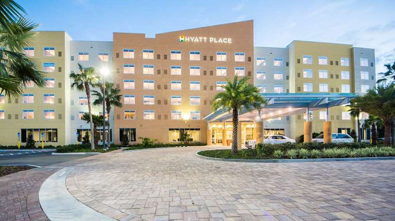 Hyatt Place Orlando Lake Buena Vista Exterior. Images powered by <a href="https://iceportal.shijigroup.com" target="_blank" rel="noopener">Ice Portal</a>.
