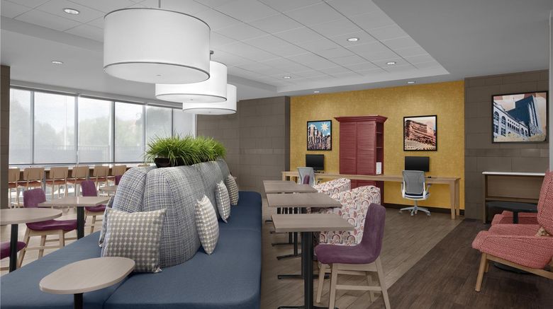 <b>Home2 Suites Denver Intl Airport Lobby</b>. Images powered by <a href="https://iceportal.shijigroup.com/" title="IcePortal" target="_blank">IcePortal</a>.