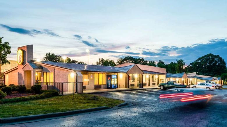 <b>Super 8 Monroe Exterior</b>. Images powered by <a href="https://iceportal.shijigroup.com/" title="IcePortal" target="_blank">IcePortal</a>.