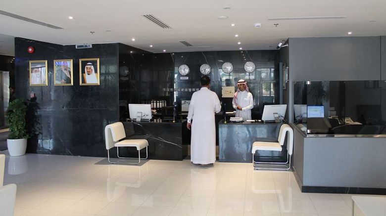 <b>Golden Tulip Al Khobar Suites Lobby</b>. Images powered by <a href="https://iceportal.shijigroup.com/" title="IcePortal" target="_blank">IcePortal</a>.