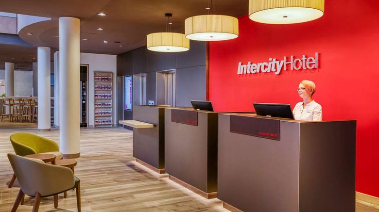 <b>IntercityHotel Nuremberg Lobby</b>. Images powered by <a href="https://iceportal.shijigroup.com/" title="IcePortal" target="_blank">IcePortal</a>.