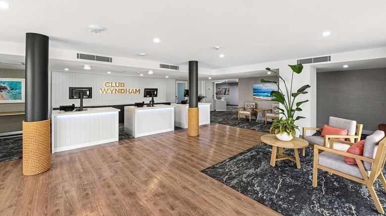 <b>Club Wyndham Flynns Beach-Trademark Coll Lobby</b>. Images powered by <a href="https://iceportal.shijigroup.com/" title="IcePortal" target="_blank">IcePortal</a>.