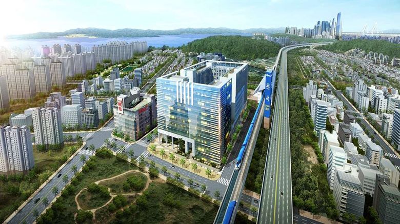 <b>Golden Tulip Incheon Airport Hotel/Stes Exterior</b>. Images powered by <a href="https://iceportal.shijigroup.com/" title="IcePortal" target="_blank">IcePortal</a>.