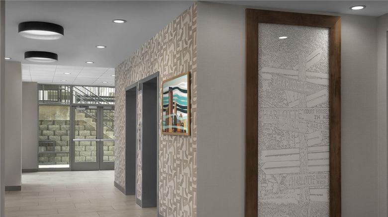 <b>Hampton Inn & Suites Charlotte/Ballantyn Lobby</b>. Images powered by <a href="https://iceportal.shijigroup.com/" title="IcePortal" target="_blank">IcePortal</a>.