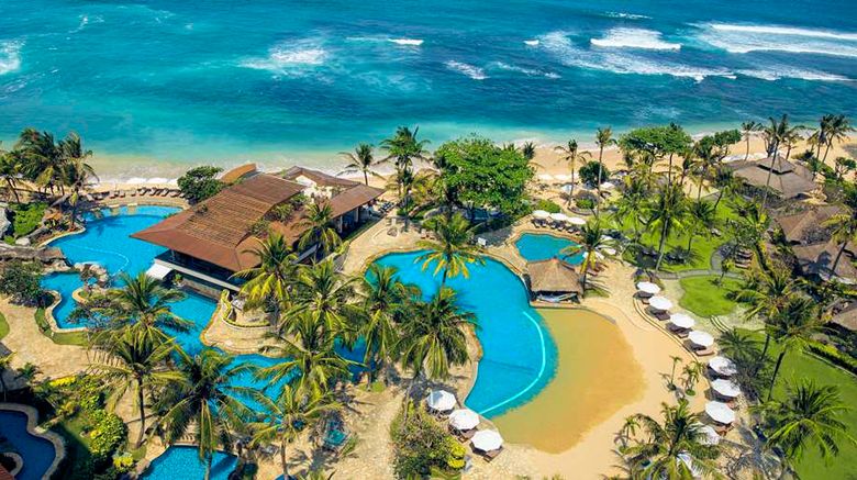 Hilton Bali Resort Exterior. Images powered by <a href="https://iceportal.shijigroup.com" target="_blank" rel="noopener">Ice Portal</a>.