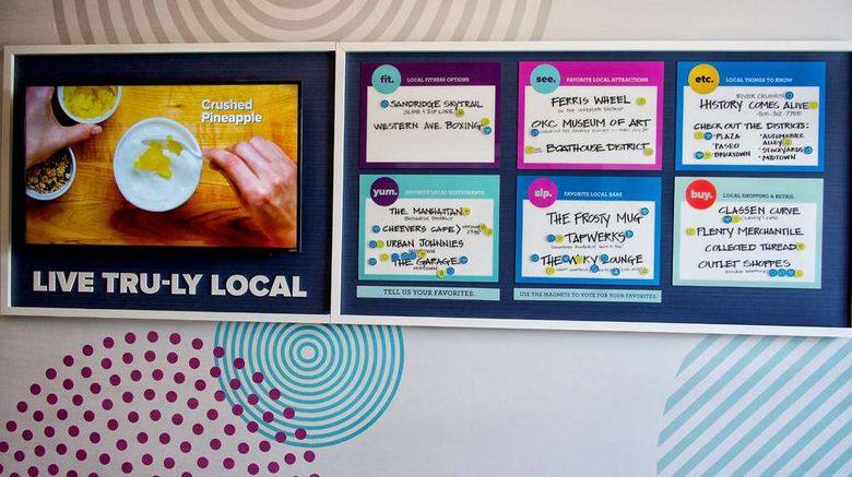 <b>Tru by Hilton Oklahoma City Airport Lobby</b>. Images powered by <a href="https://iceportal.shijigroup.com/" title="IcePortal" target="_blank">IcePortal</a>.
