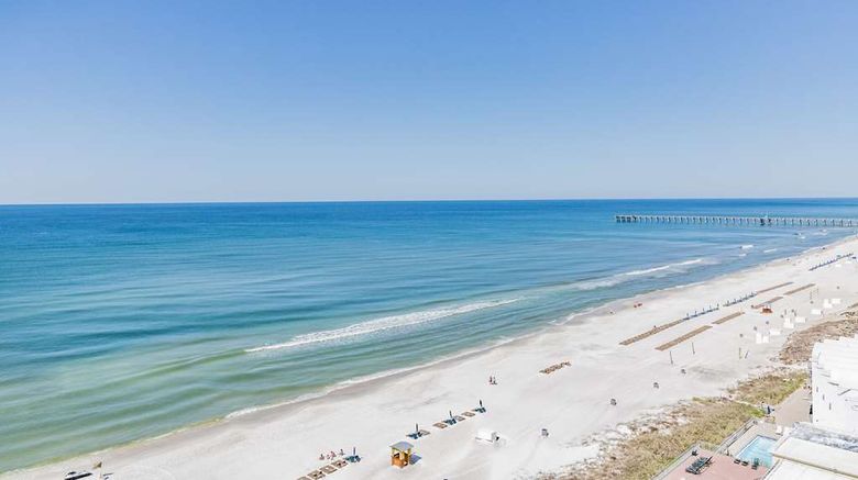 <b>Hampton Inn & Suites Panama City Beach Exterior</b>. Images powered by <a href="https://iceportal.shijigroup.com/" title="IcePortal" target="_blank">IcePortal</a>.