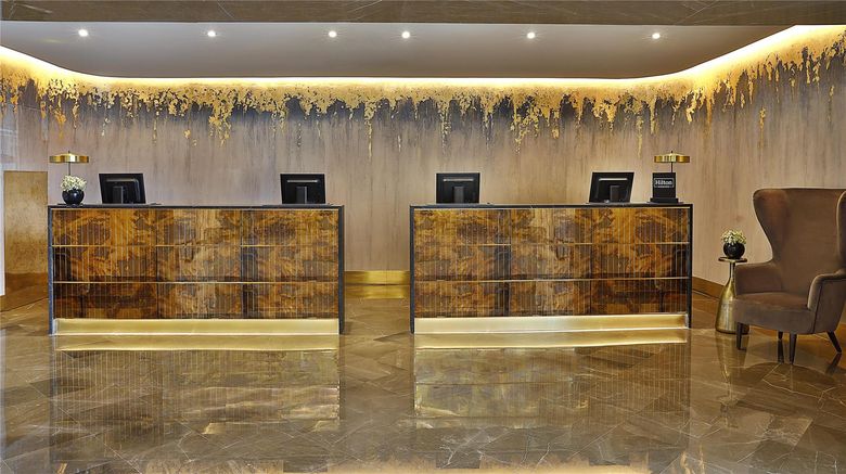 <b>Hilton Tangier City Center Lobby</b>. Images powered by <a href="https://iceportal.shijigroup.com/" title="IcePortal" target="_blank">IcePortal</a>.