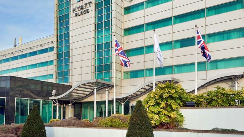 <b>Hyatt Place London Heathrow Airport Exterior</b>. Images powered by <a href="https://iceportal.shijigroup.com/" title="IcePortal" target="_blank">IcePortal</a>.