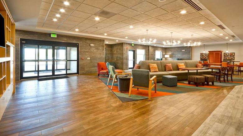 <b>Home2 Suites by Hilton Evansville Lobby</b>. Images powered by <a href="https://iceportal.shijigroup.com/" title="IcePortal" target="_blank">IcePortal</a>.