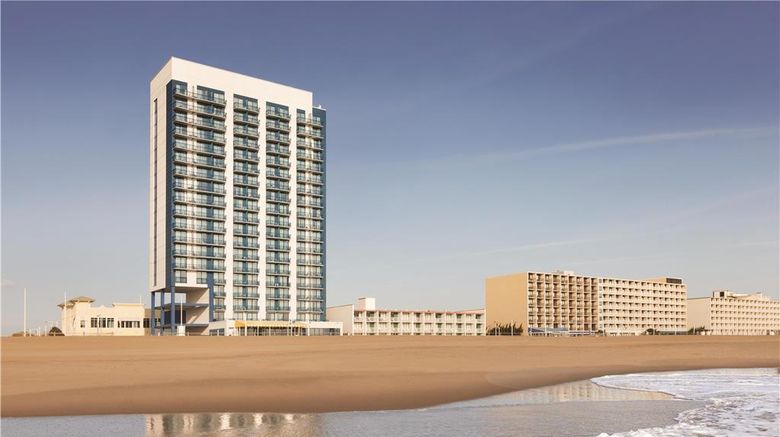 Hyatt House Virginia Beach Oceanfront Exterior. Images powered by <a href="https://iceportal.shijigroup.com" target="_blank" rel="noopener">Ice Portal</a>.