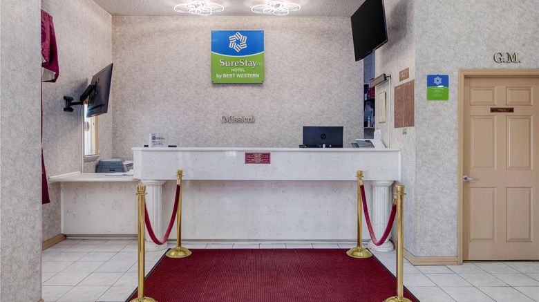 <b>SureStay By Best Western Mission Lobby</b>. Images powered by <a href="https://iceportal.shijigroup.com/" title="IcePortal" target="_blank">IcePortal</a>.