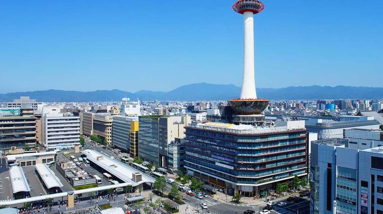 Kyoto Tower Hotel Exterior. Images powered by <a href="https://iceportal.shijigroup.com" target="_blank" rel="noopener">Ice Portal</a>.