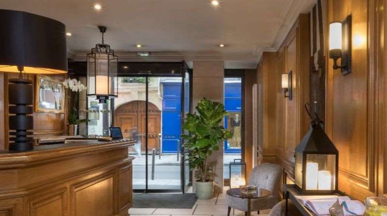 <b>Hotel Dauphine St Germain Lobby</b>. Images powered by <a href="https://iceportal.shijigroup.com/" title="IcePortal" target="_blank">IcePortal</a>.
