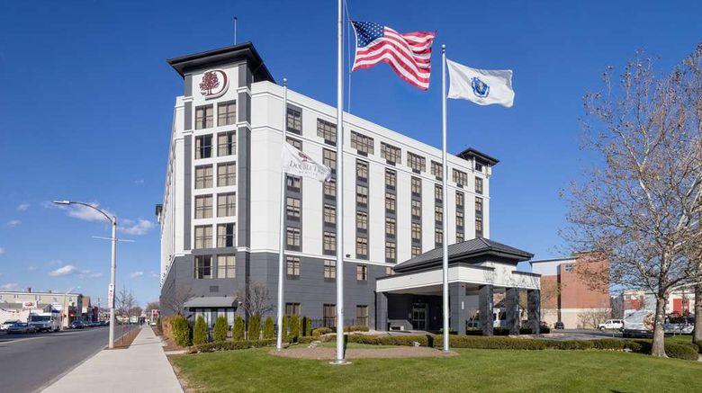 DoubleTree Boston Logan Airport Chelsea Exterior. Images powered by <a href="https://iceportal.shijigroup.com" target="_blank" rel="noopener">Ice Portal</a>.