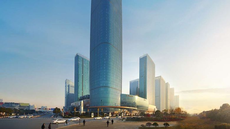 <b>Shangri-La Hotel, Yiwu Exterior</b>. Images powered by <a href="https://iceportal.shijigroup.com/" title="IcePortal" target="_blank">IcePortal</a>.