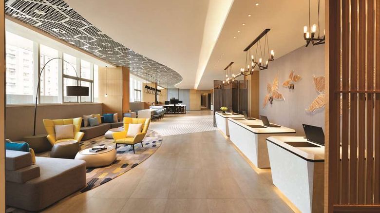 <b>Hyatt Place Yinchuan Yuecaicheng Lobby</b>. Images powered by <a href="https://iceportal.shijigroup.com/" title="IcePortal" target="_blank">IcePortal</a>.