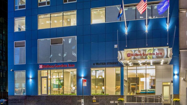 <b>Hilton Garden Inn Financial Center Exterior</b>. Images powered by <a href="https://iceportal.shijigroup.com/" title="IcePortal" target="_blank">IcePortal</a>.