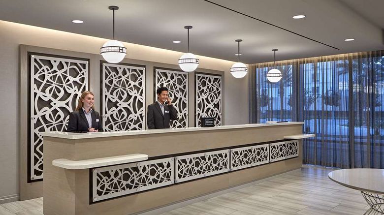 <b>Homewood Suites Long Beach Airport Lobby</b>. Images powered by <a href="https://iceportal.shijigroup.com/" title="IcePortal" target="_blank">IcePortal</a>.