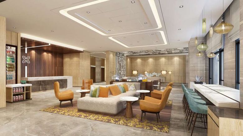 <b>Hilton Garden Inn Shiyan Lobby</b>. Images powered by <a href="https://iceportal.shijigroup.com/" title="IcePortal" target="_blank">IcePortal</a>.