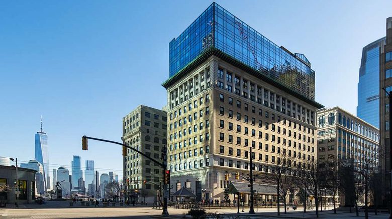Hyatt House Jersey City Exterior. Images powered by <a href="https://iceportal.shijigroup.com" target="_blank" rel="noopener">Ice Portal</a>.