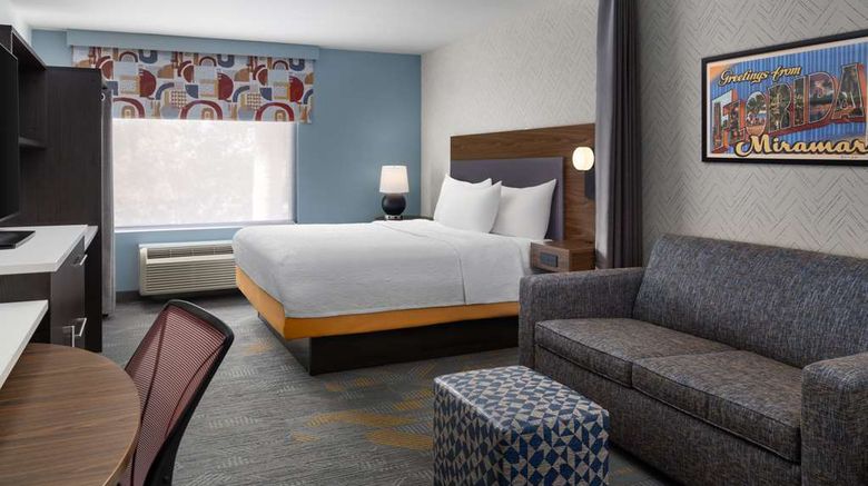 <b>Home2 Suites by Hilton Miramar Room</b>. Images powered by <a href="https://iceportal.shijigroup.com/" title="IcePortal" target="_blank">IcePortal</a>.