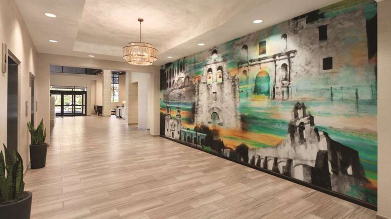 <b>Embassy Suites San Antonio Brooks Hotel Lobby</b>. Images powered by <a href="https://iceportal.shijigroup.com/" title="IcePortal" target="_blank">IcePortal</a>.