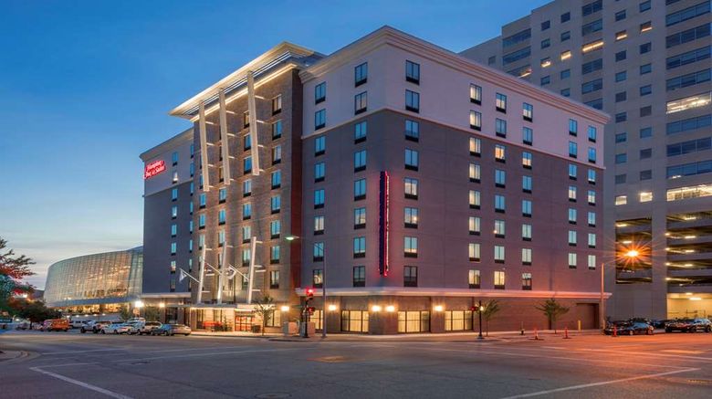 Hampton Inn  and  Suites Tulsa Downtown Exterior. Images powered by <a href="https://iceportal.shijigroup.com" target="_blank" rel="noopener">Ice Portal</a>.