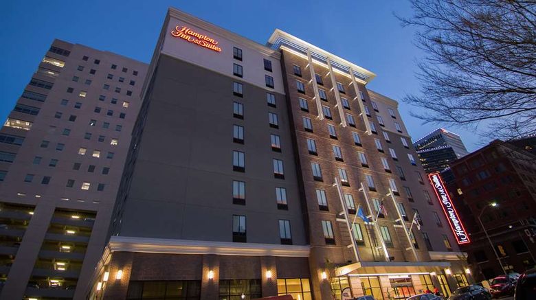 <b>Hampton Inn & Suites Tulsa Downtown Exterior</b>. Images powered by <a href="https://iceportal.shijigroup.com/" title="IcePortal" target="_blank">IcePortal</a>.