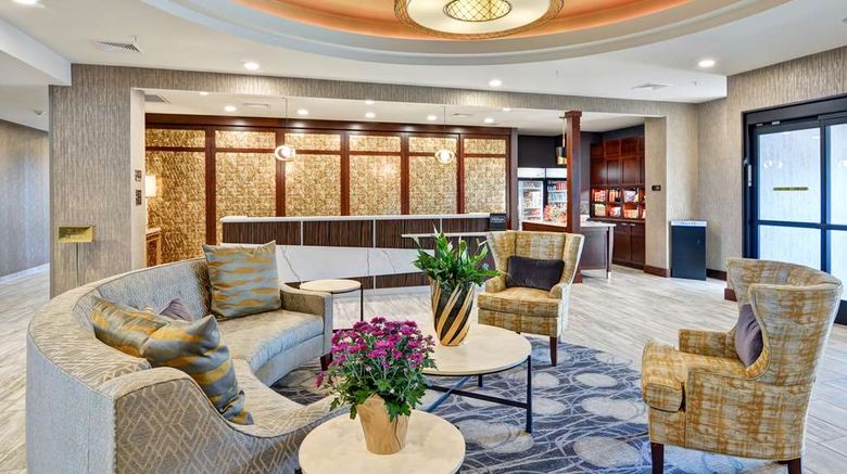 <b>Homewood Suites by Hilton New Hartford Lobby</b>. Images powered by <a href="https://iceportal.shijigroup.com/" title="IcePortal" target="_blank">IcePortal</a>.